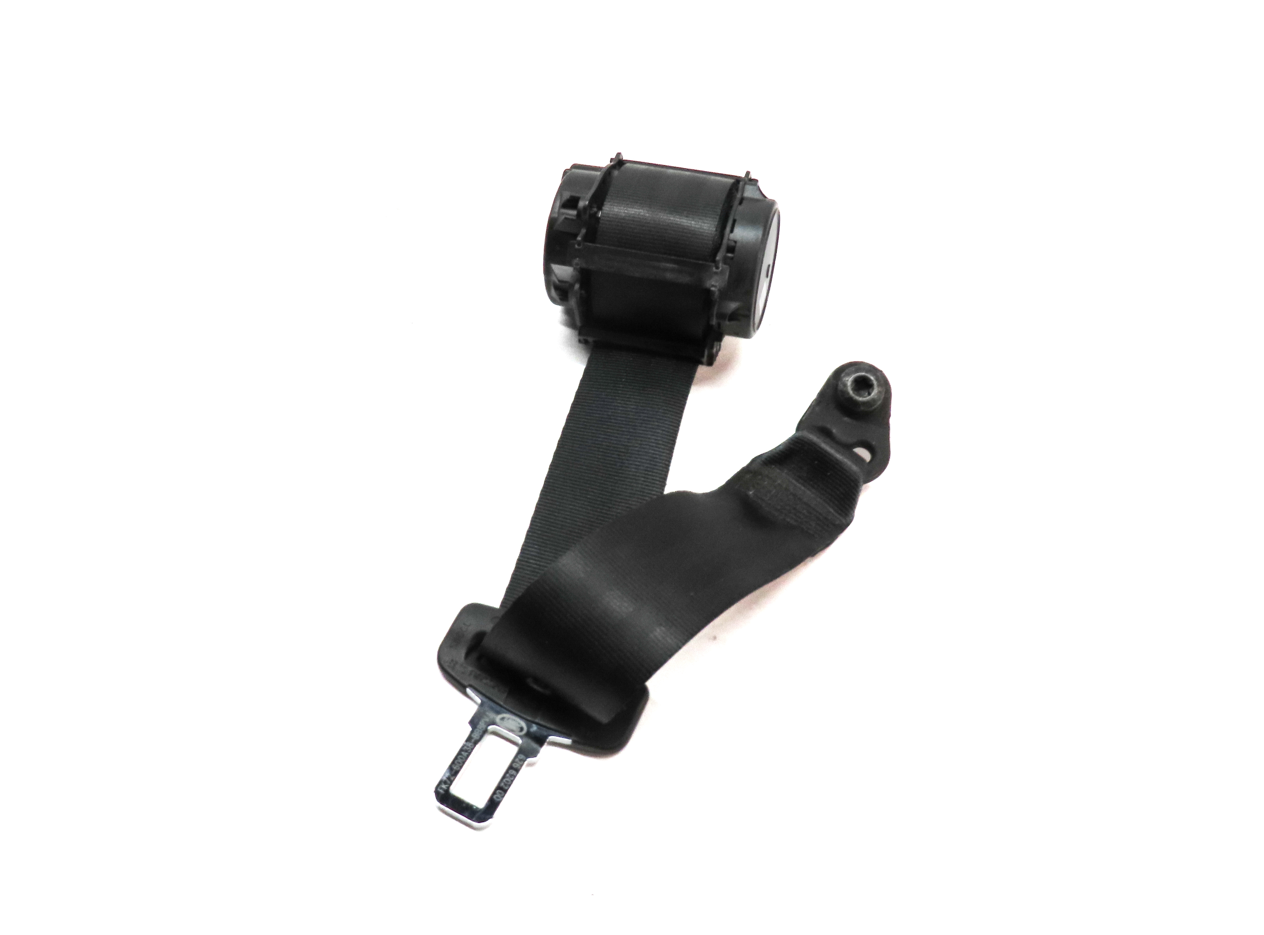 2016 LAND DISCOVERY SPORT (L550) REAR CENTER 2ND ROW SEATBELT RETRACTOR (BLACK) — exact item pictured